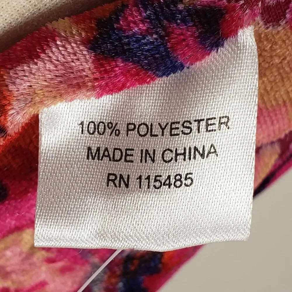 Collection 18 Unisex Scarf NEW Multicolor Floral Print Cherry Blazer Tassels